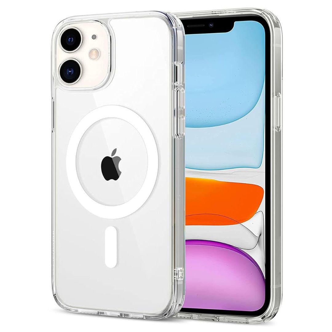 Magnetic Clear Back Case Cover Compatible with Apple iPhone 11