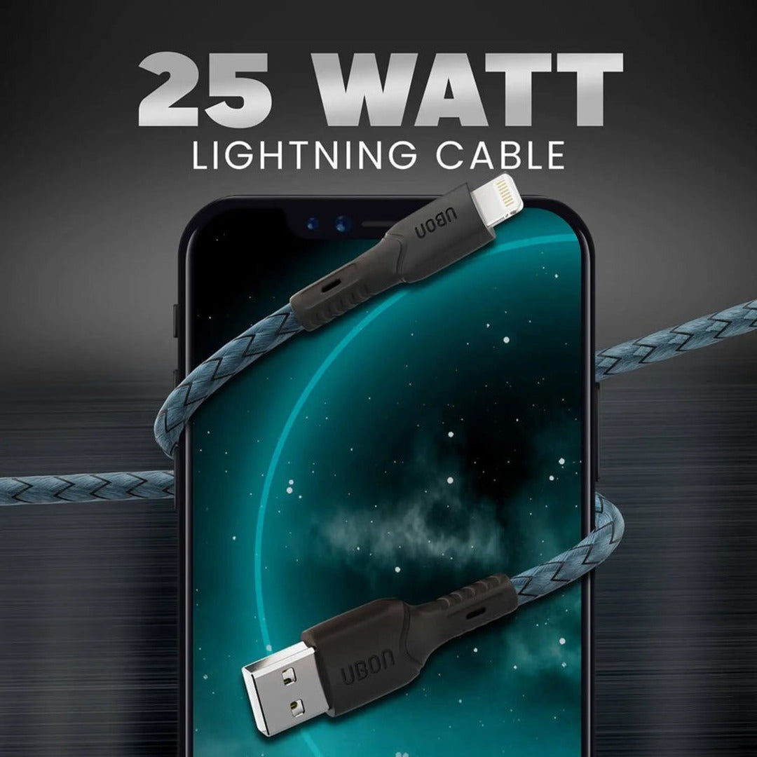 UBON Power Master WR-403 iPH. Cable | 1 Meter | 25W Fast Charging