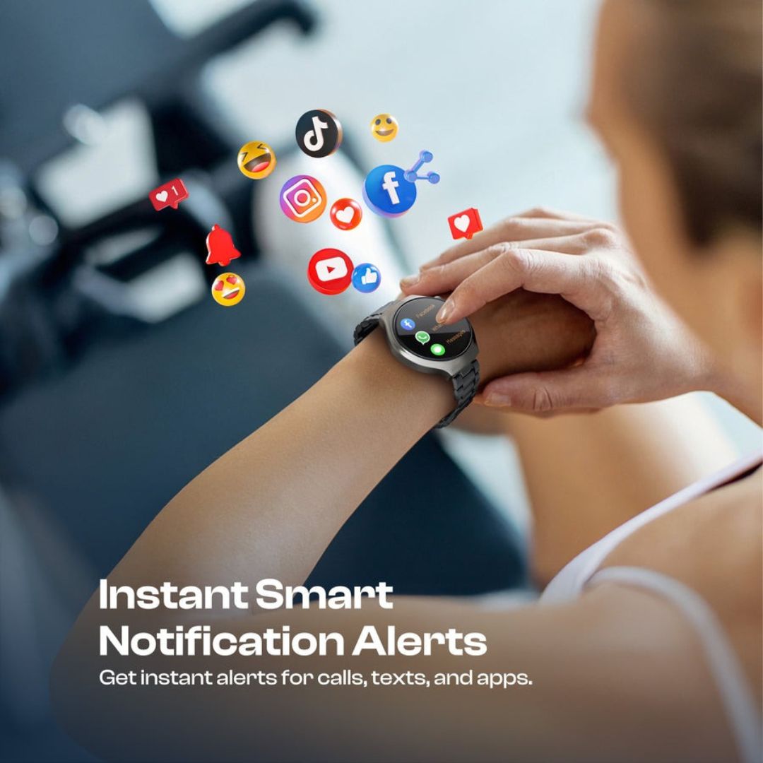 SW-171 BOSS PRO Smartwatch with Metal Strap & HD Display