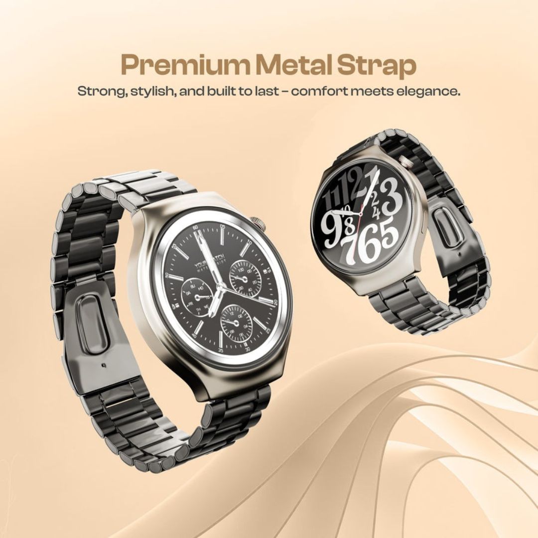 SW-171 BOSS PRO Smartwatch with Metal Strap & HD Display