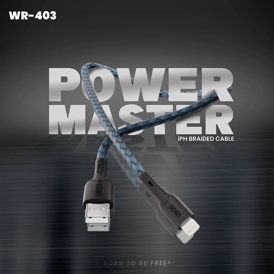 UBON Power Master WR-403 iPH. Cable | 1 Meter | 25W Fast Charging