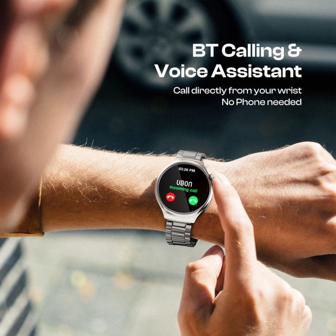 SW-171 BOSS PRO Smartwatch with Metal Strap & HD Display