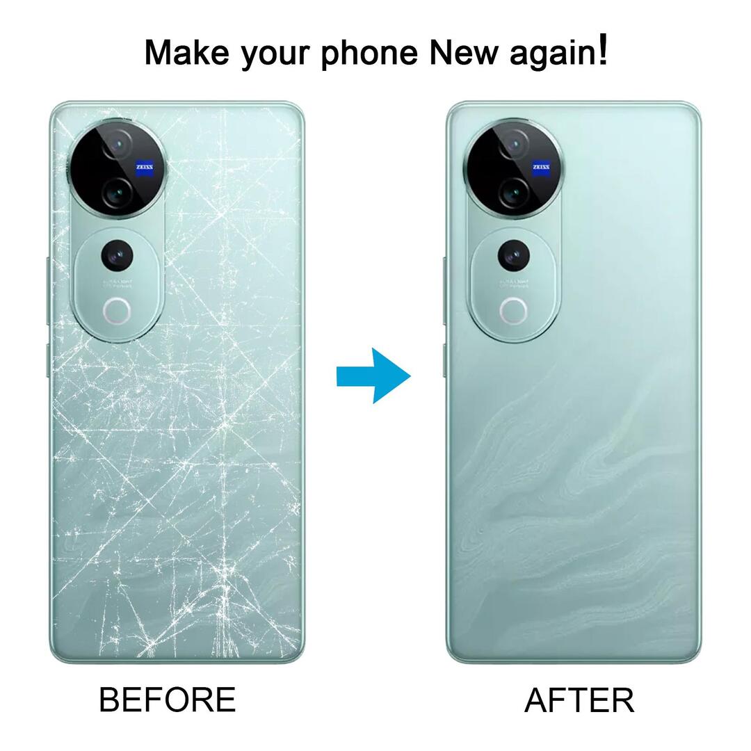 Back Panel Compatible with Vivo V40 5G - Blue